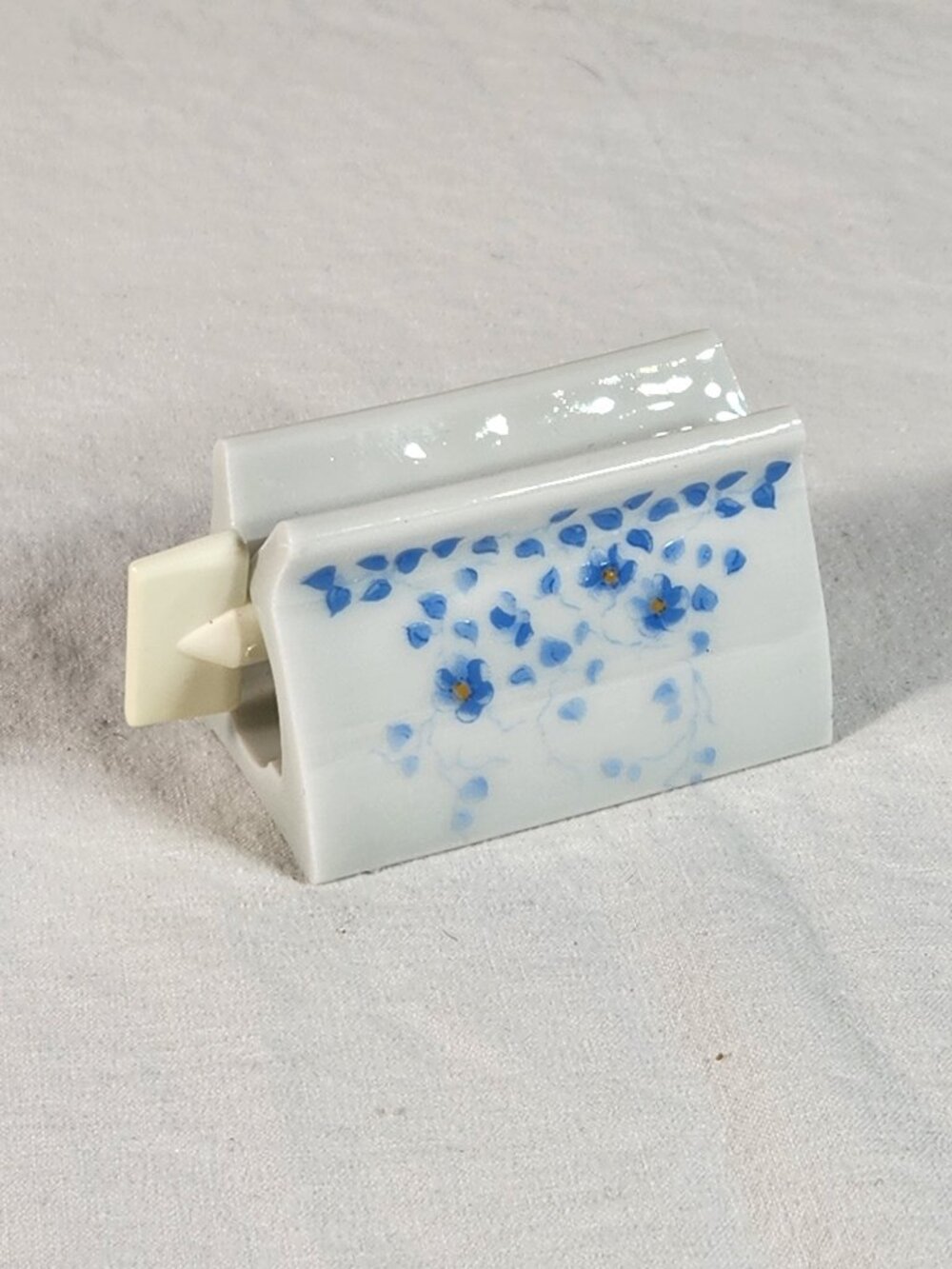 Vintage Porcelain Toothpaste Squeeze with the Turn Floral West Germany NEW NOS